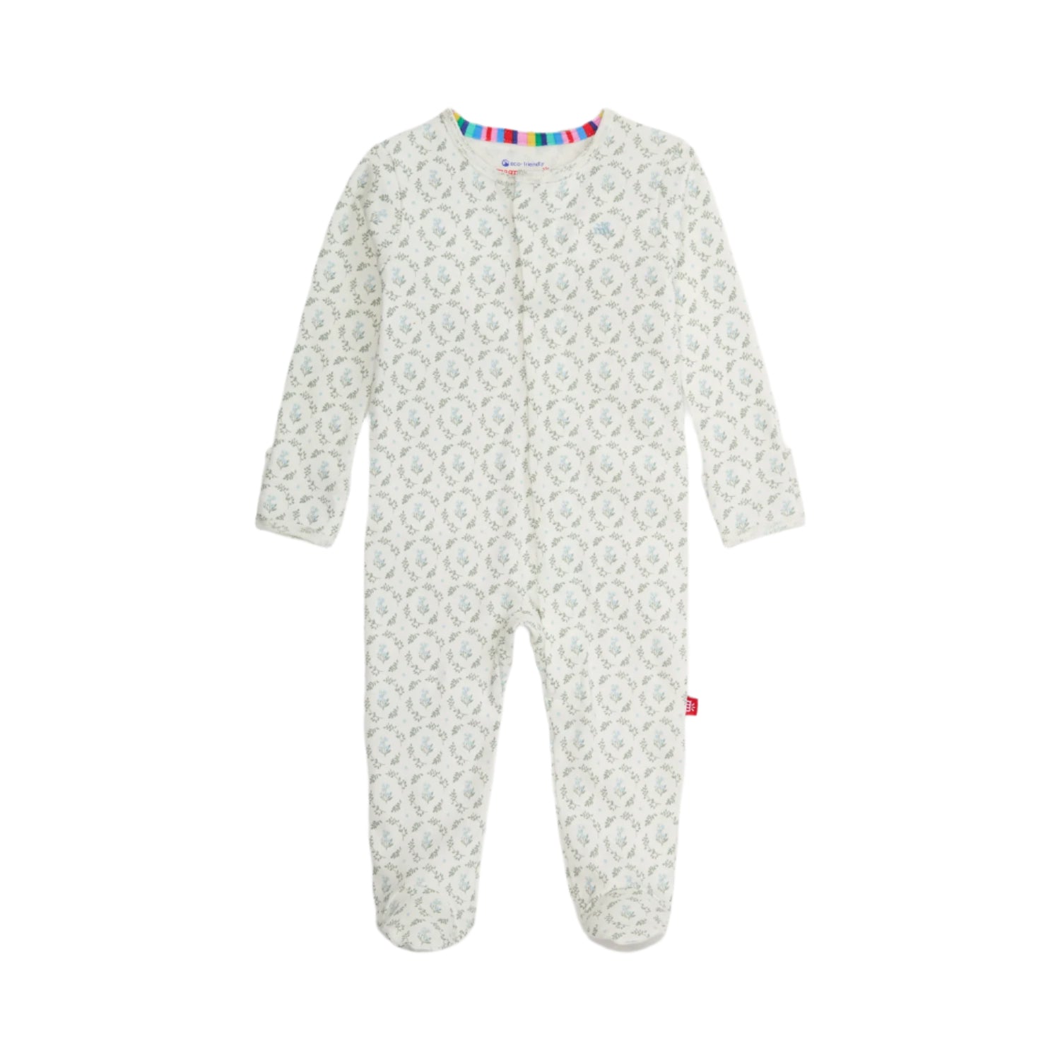 Magnetic Me infant girl eloise organic cotton footie