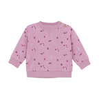Minymo infant girl allover flower print sweatshirt