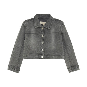 Creamie girls rhinestone denim jacket