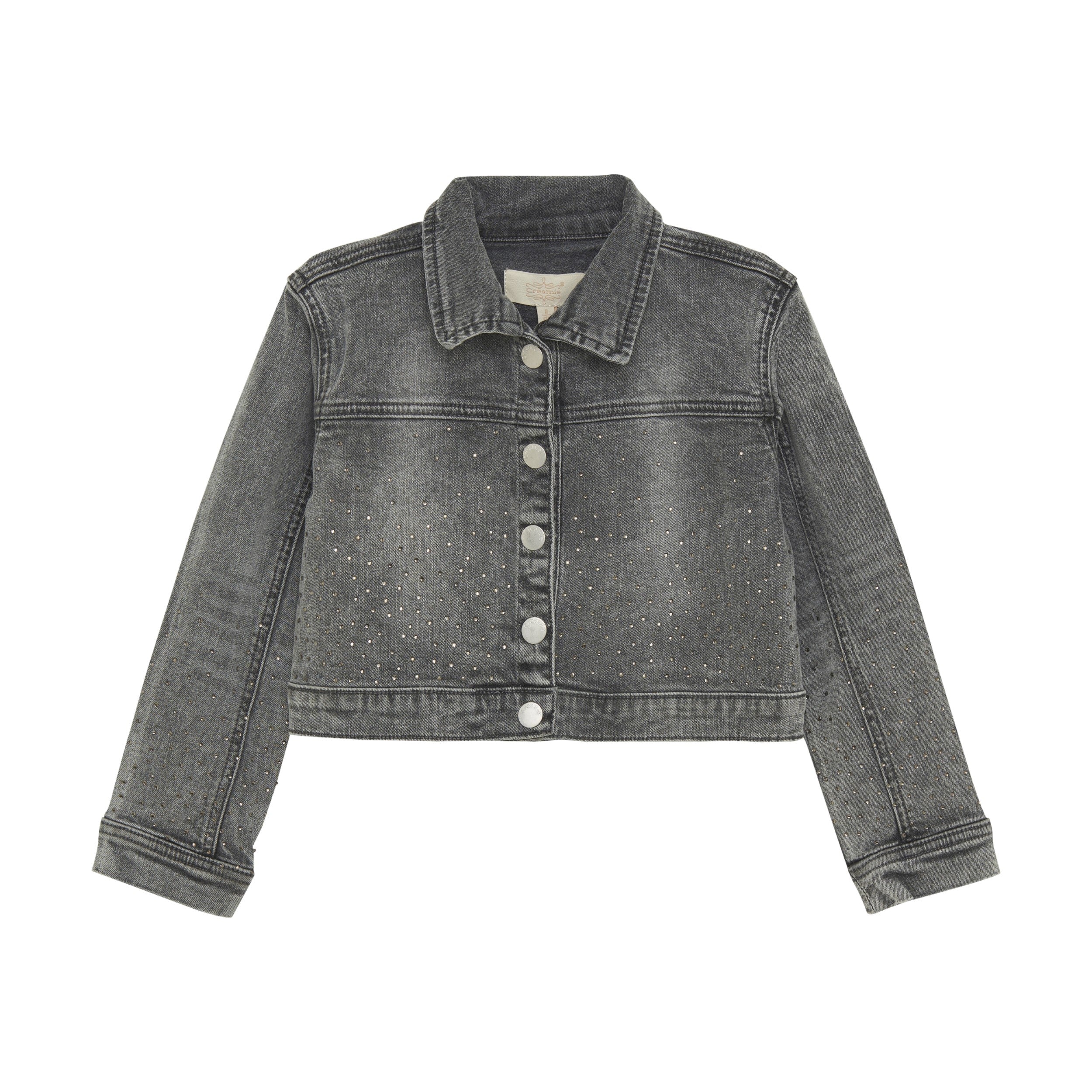 Creamie girls rhinestone denim jacket