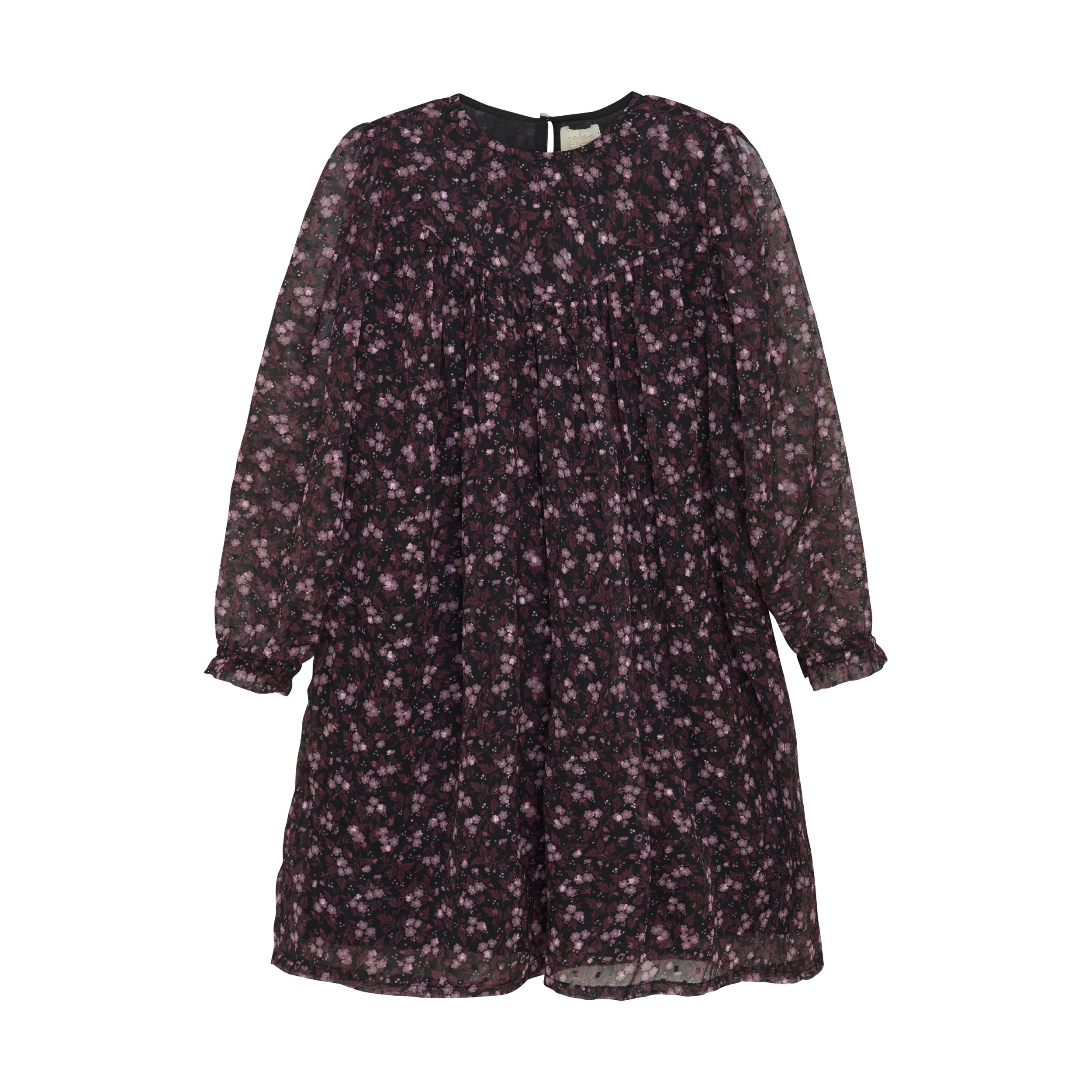 Creamie girls floral print dobby dress