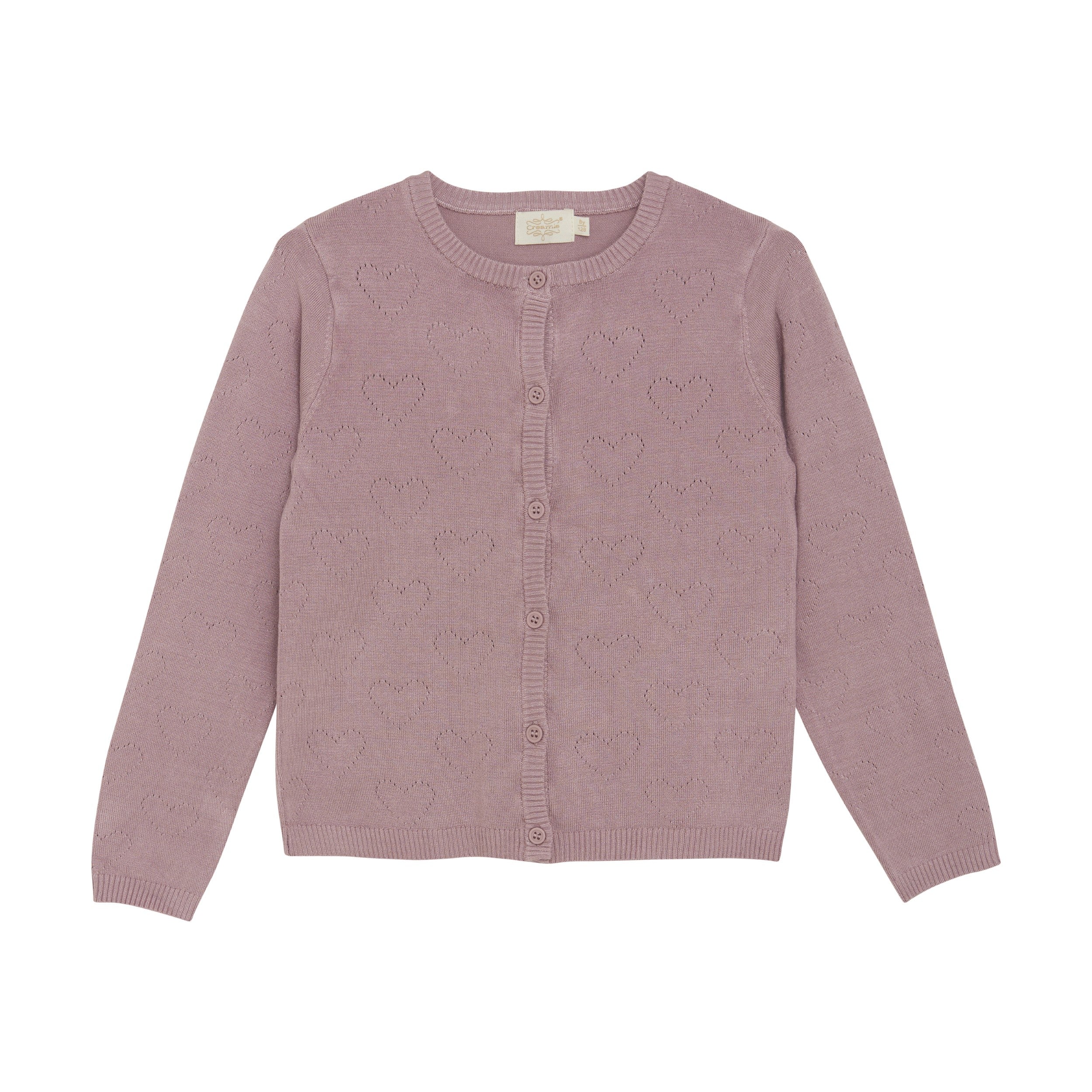 Creamie girls pointelle cardigan