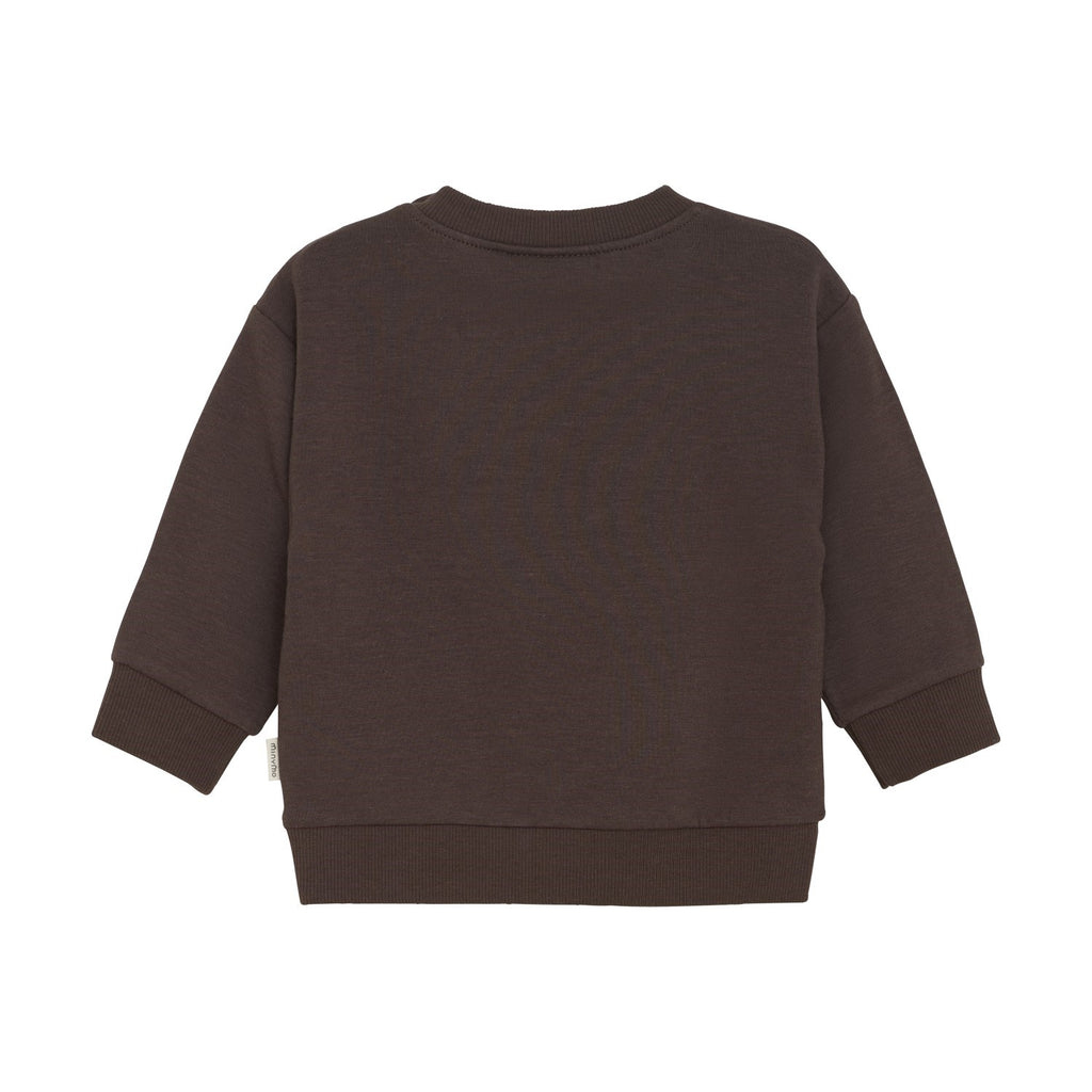 Minymo infant fox embroidered sweatshirt