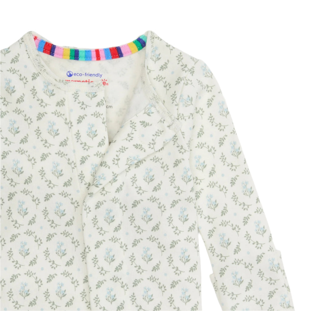 Magnetic Me infant girl eloise organic cotton footie