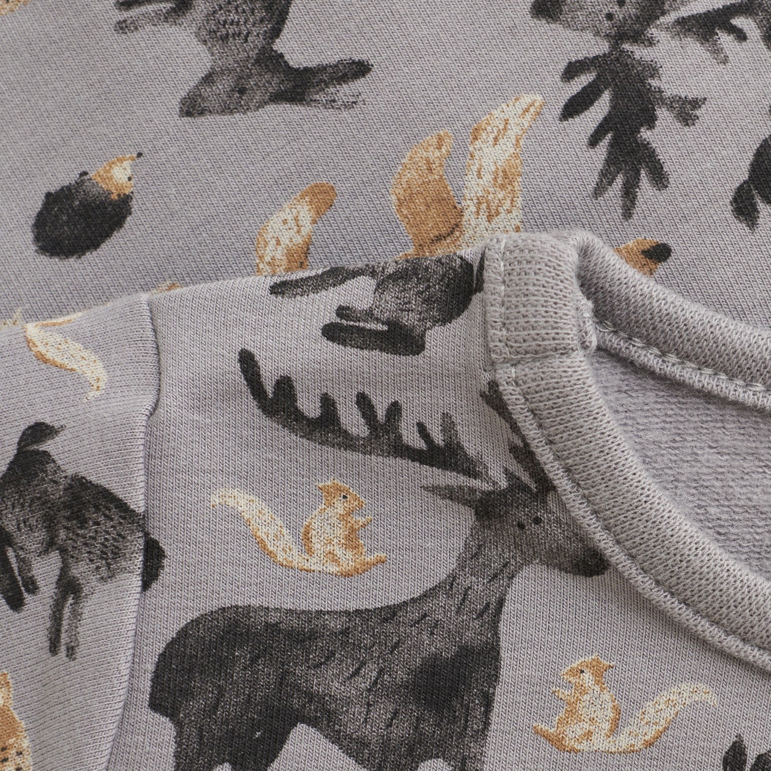 Minymo infant forest animal print long sleeve shirt