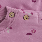 Minymo infant girl allover flower print sweatshirt