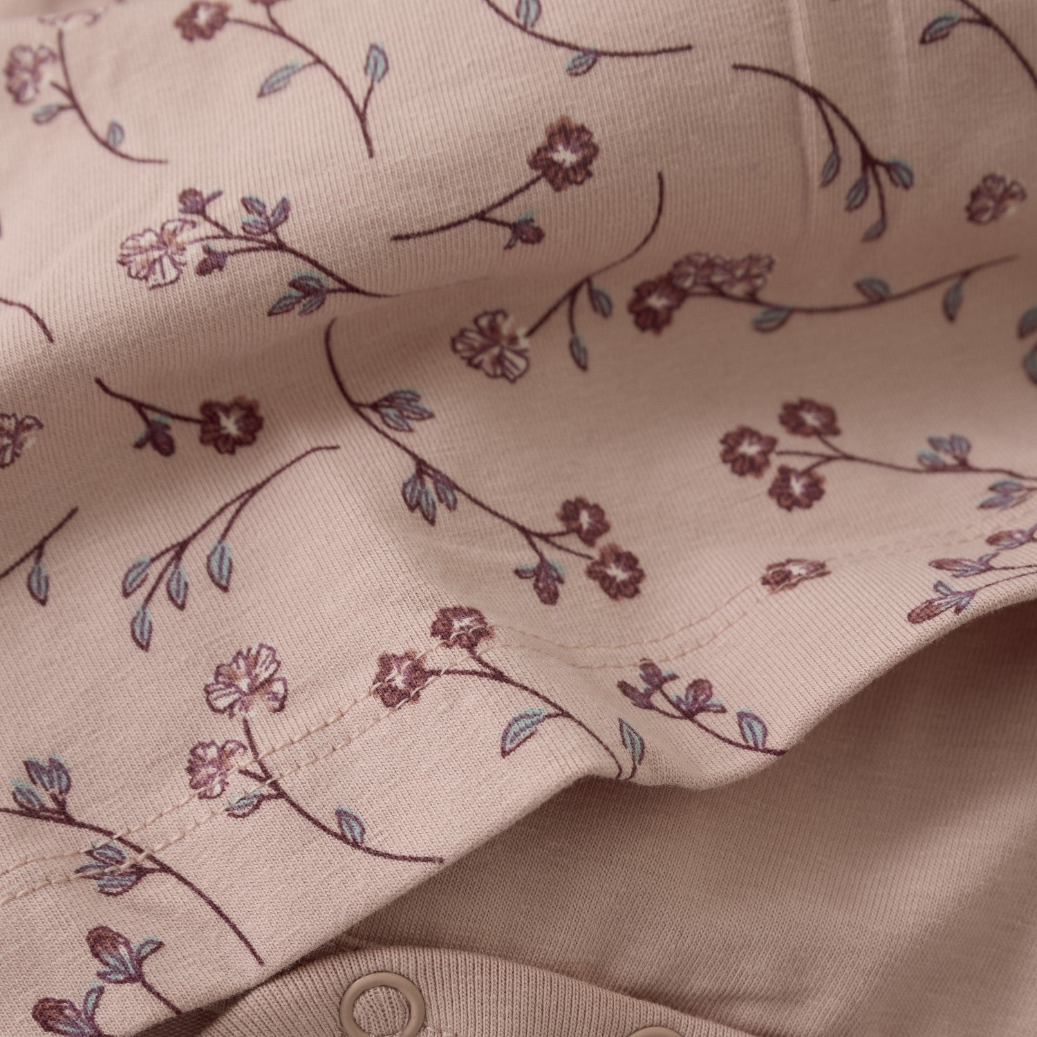 Minymo infant girl floral print onesie dress