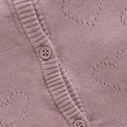 Creamie girls pointelle cardigan