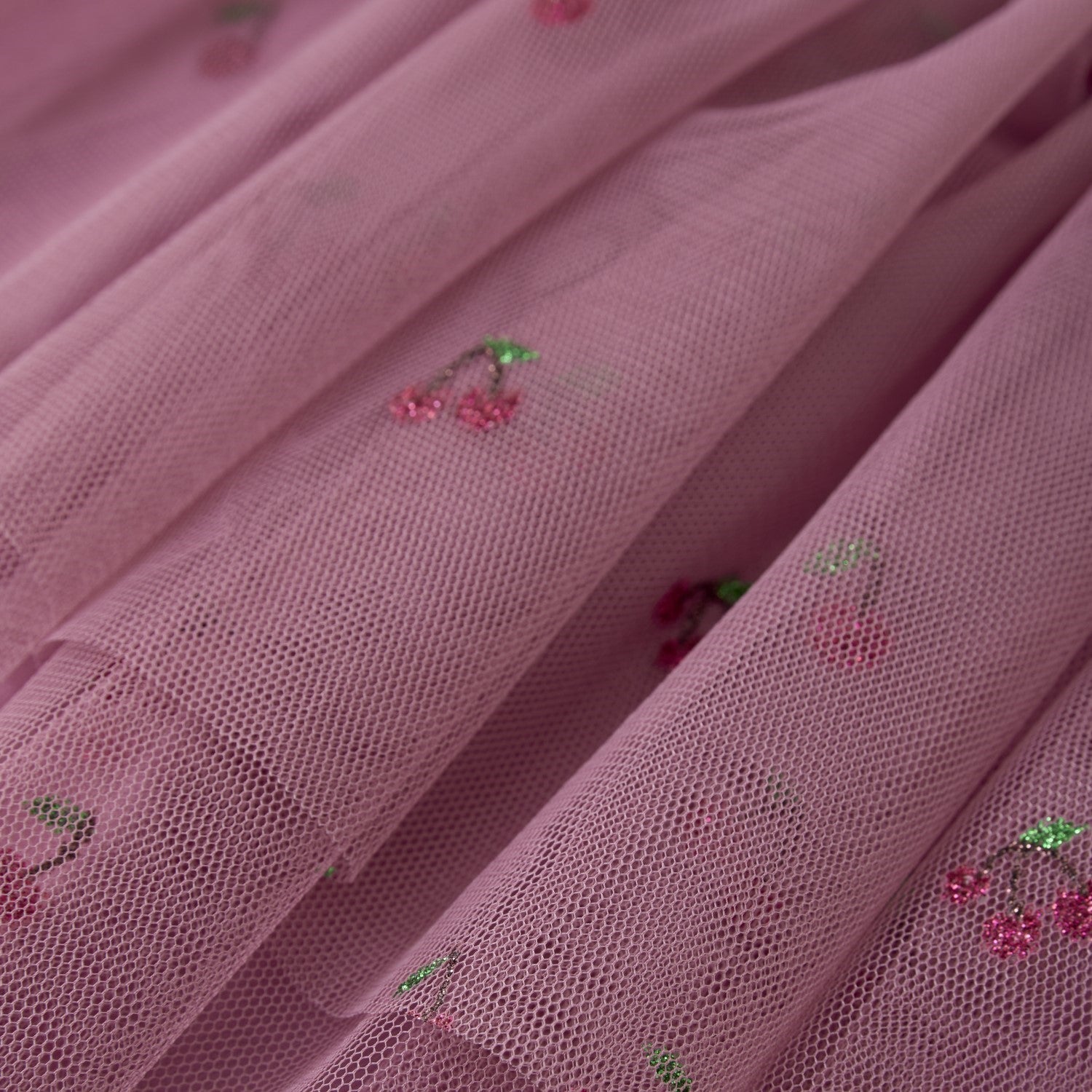 Minymo girls cherry print tulle skirt