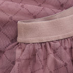 Creamie girls allover hearts mesh skirt