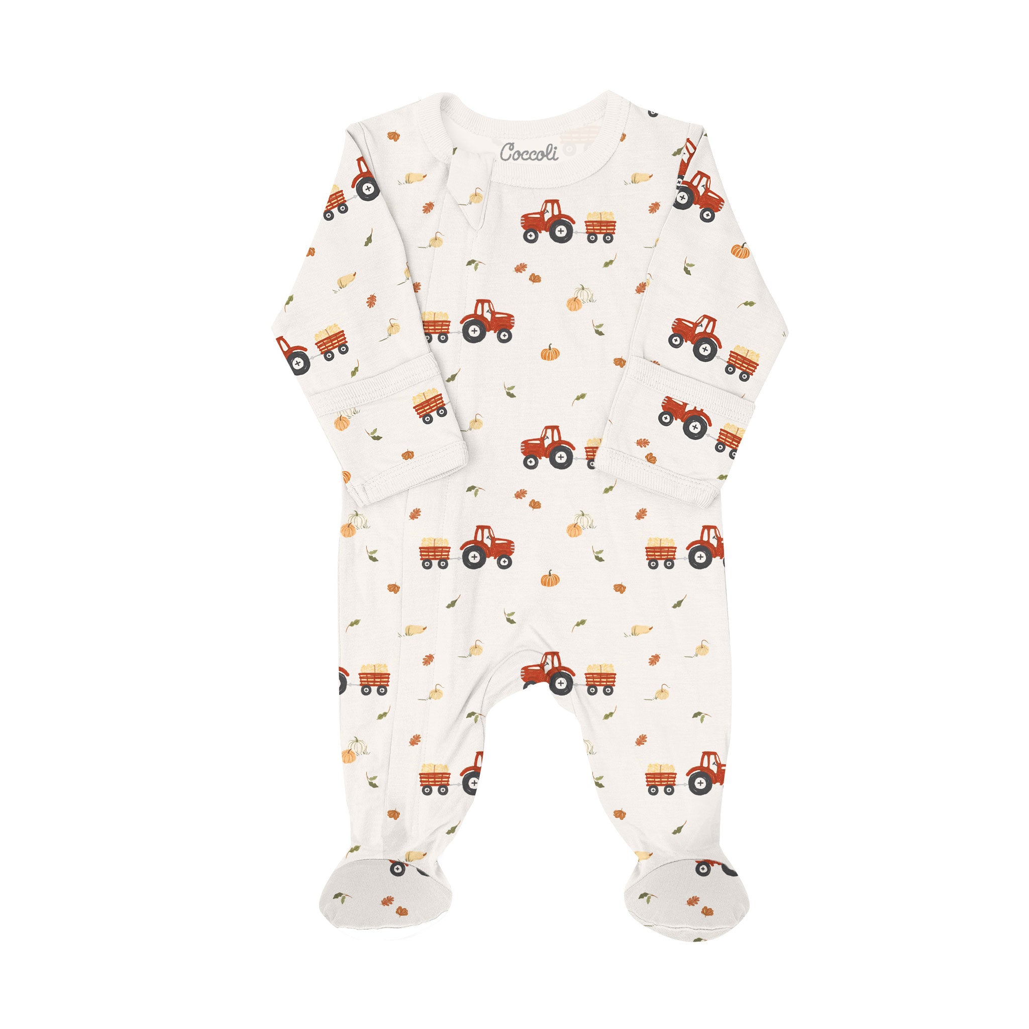 Coccoli infant print zip footie