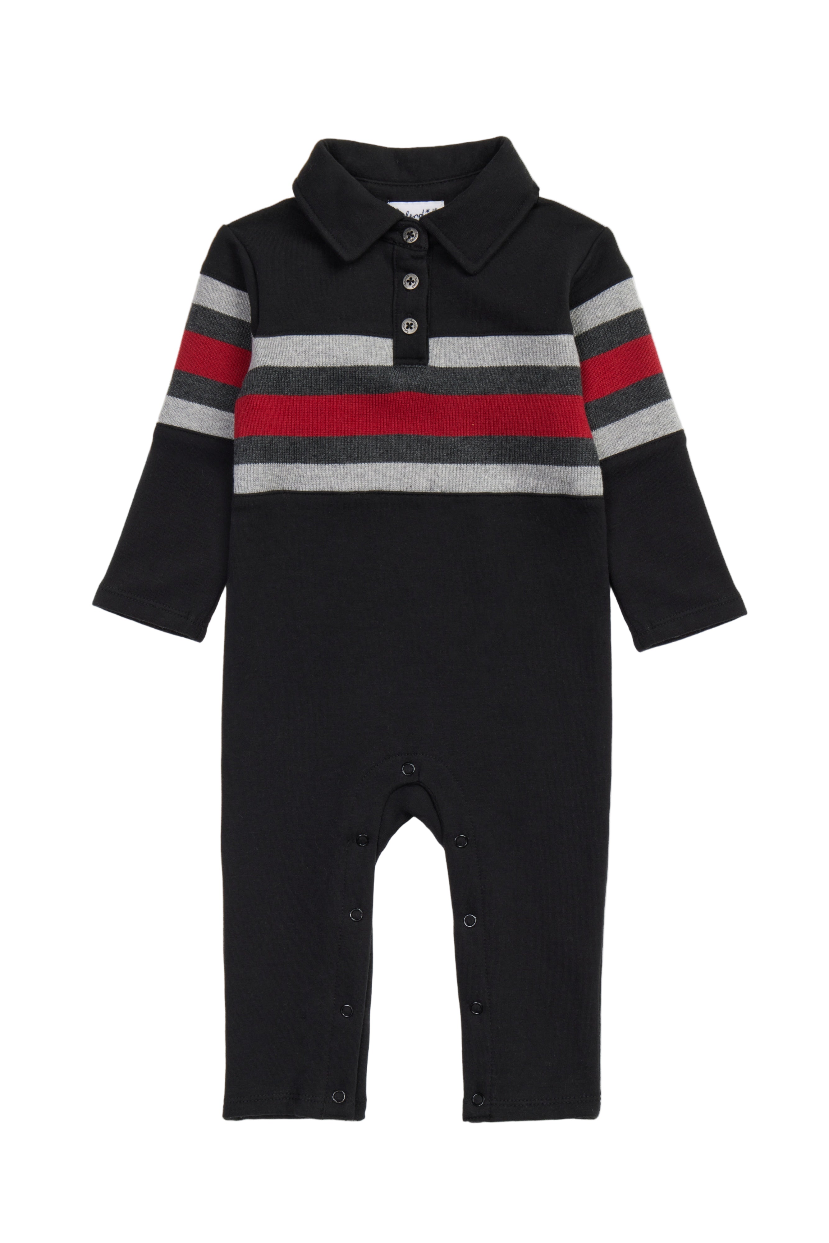 Splendid infant boy stripe polo romper