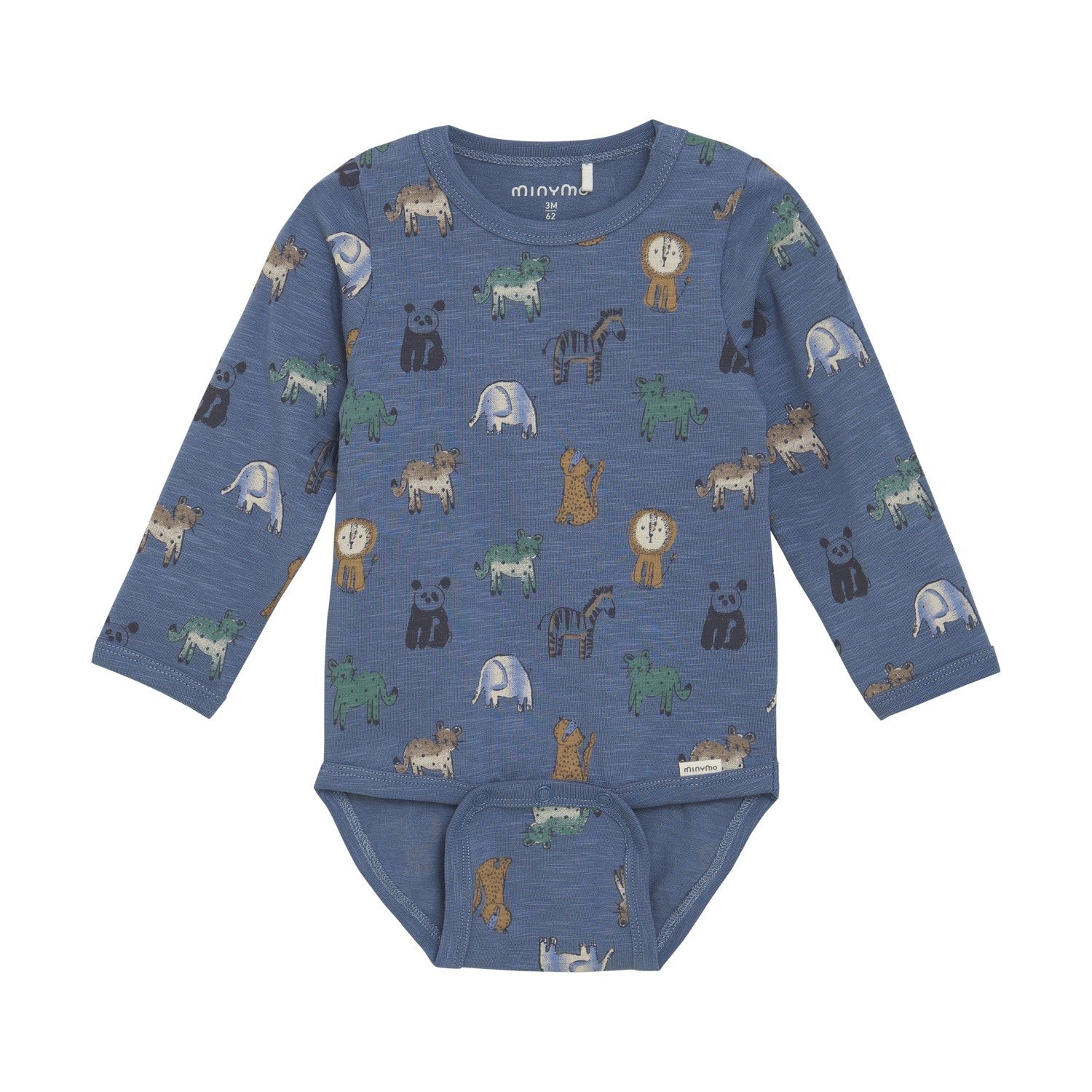 Minymo infant zoo animals print onesie