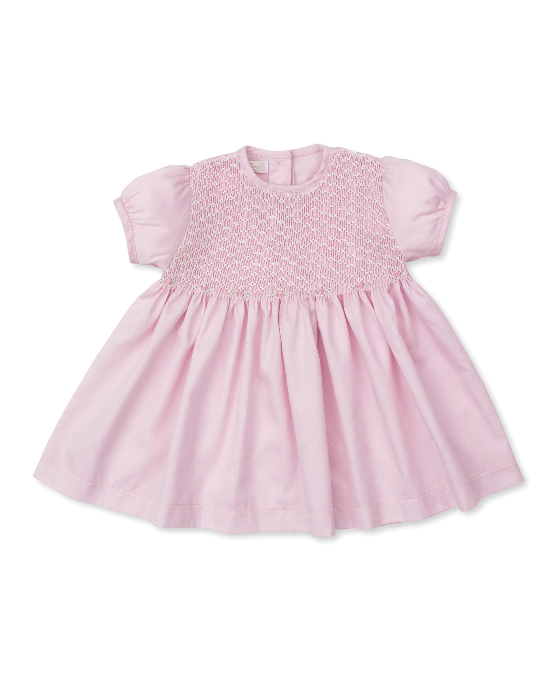 Kissy Kissy infant girl hand smocked woven dress