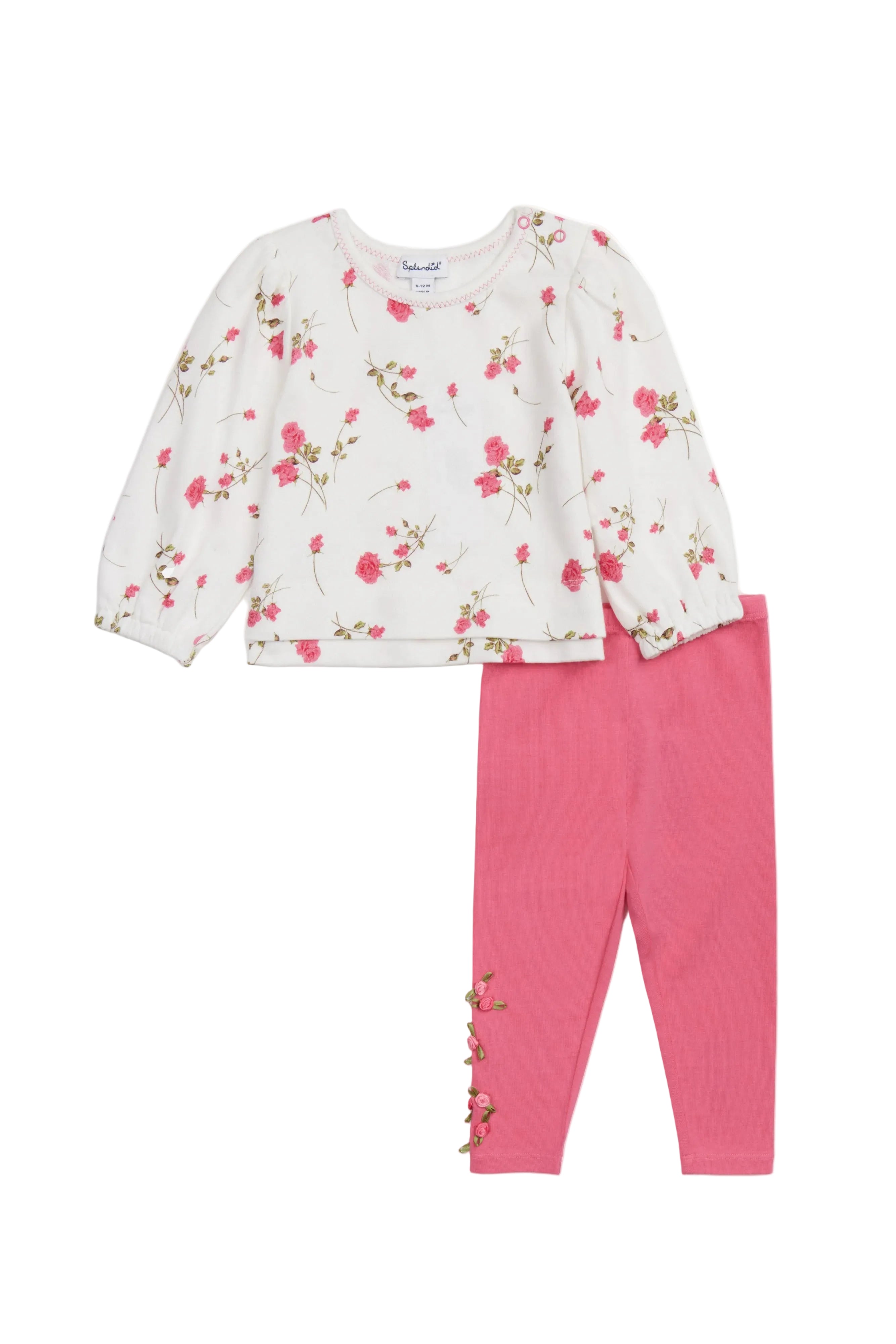 Splendid infant & girls camellia rose set