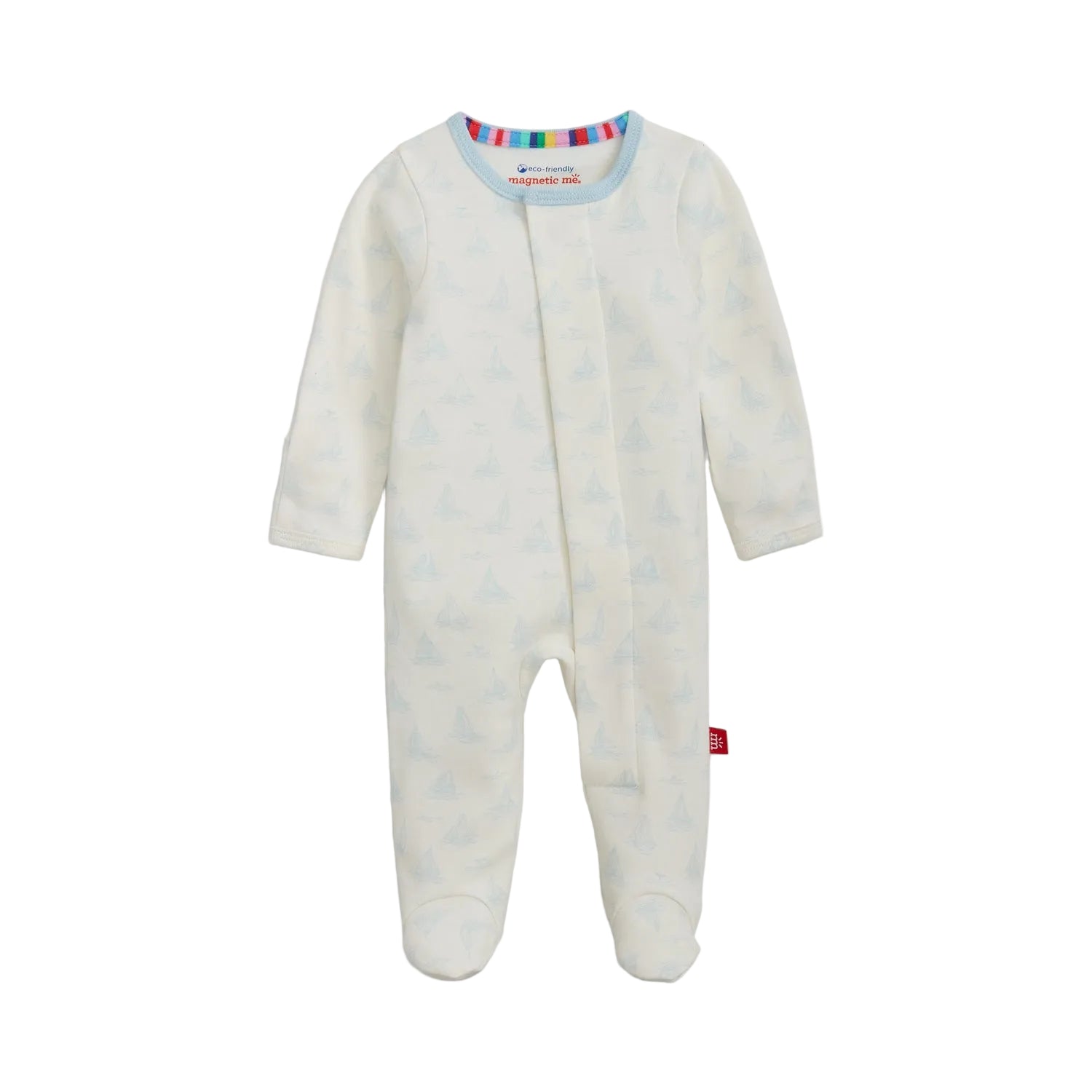 Magnetic Me infant tiny tides organic cotton footie
