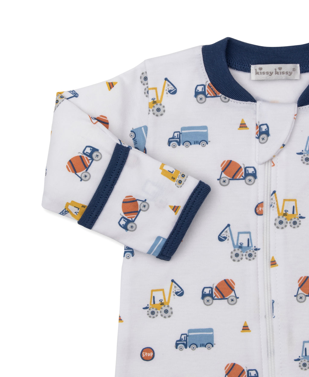 Kissy Kissy infant boy construction roadwork footie