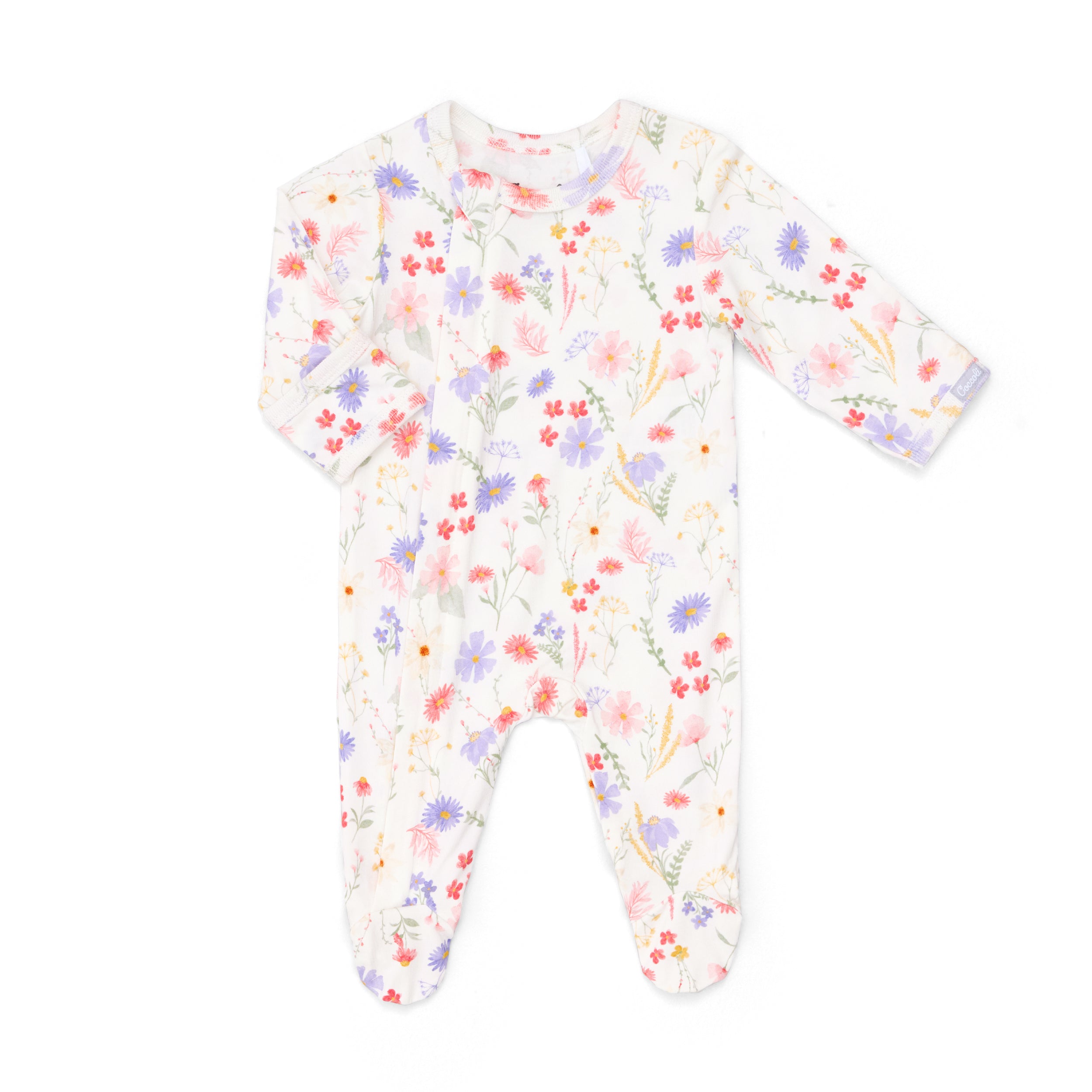 Coccoli infant print zip footie