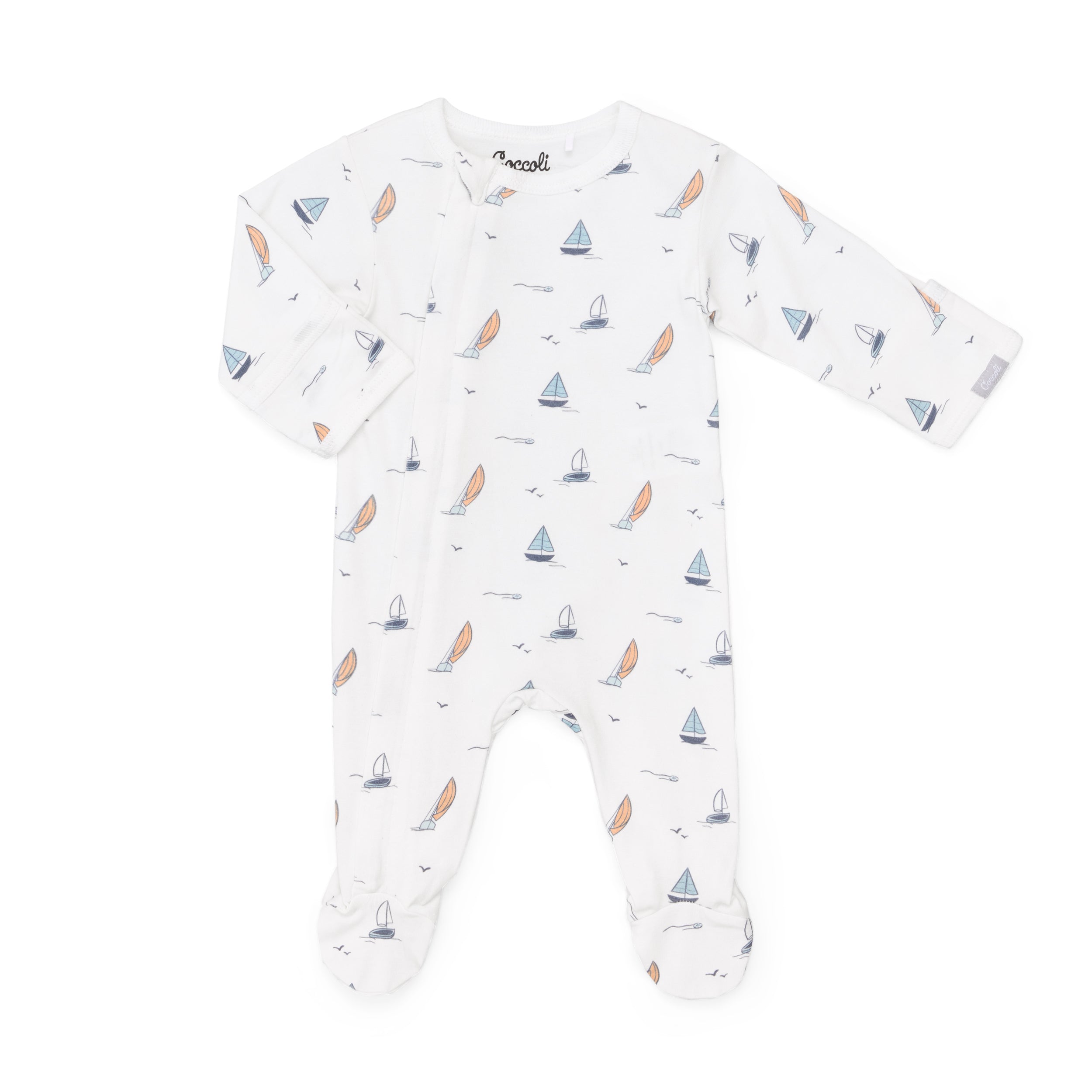 Coccoli infant print zip footie