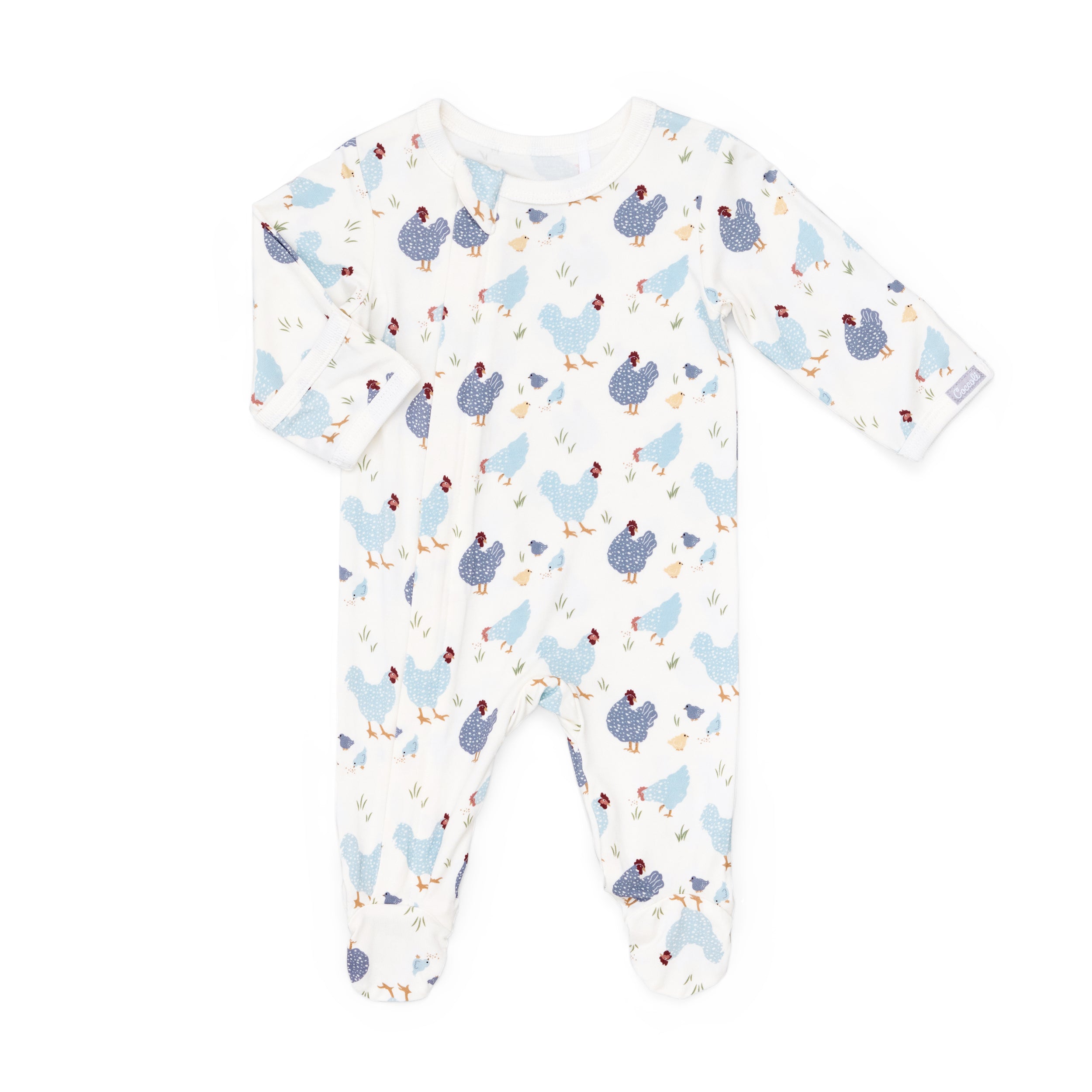 Coccoli infant print zip footie
