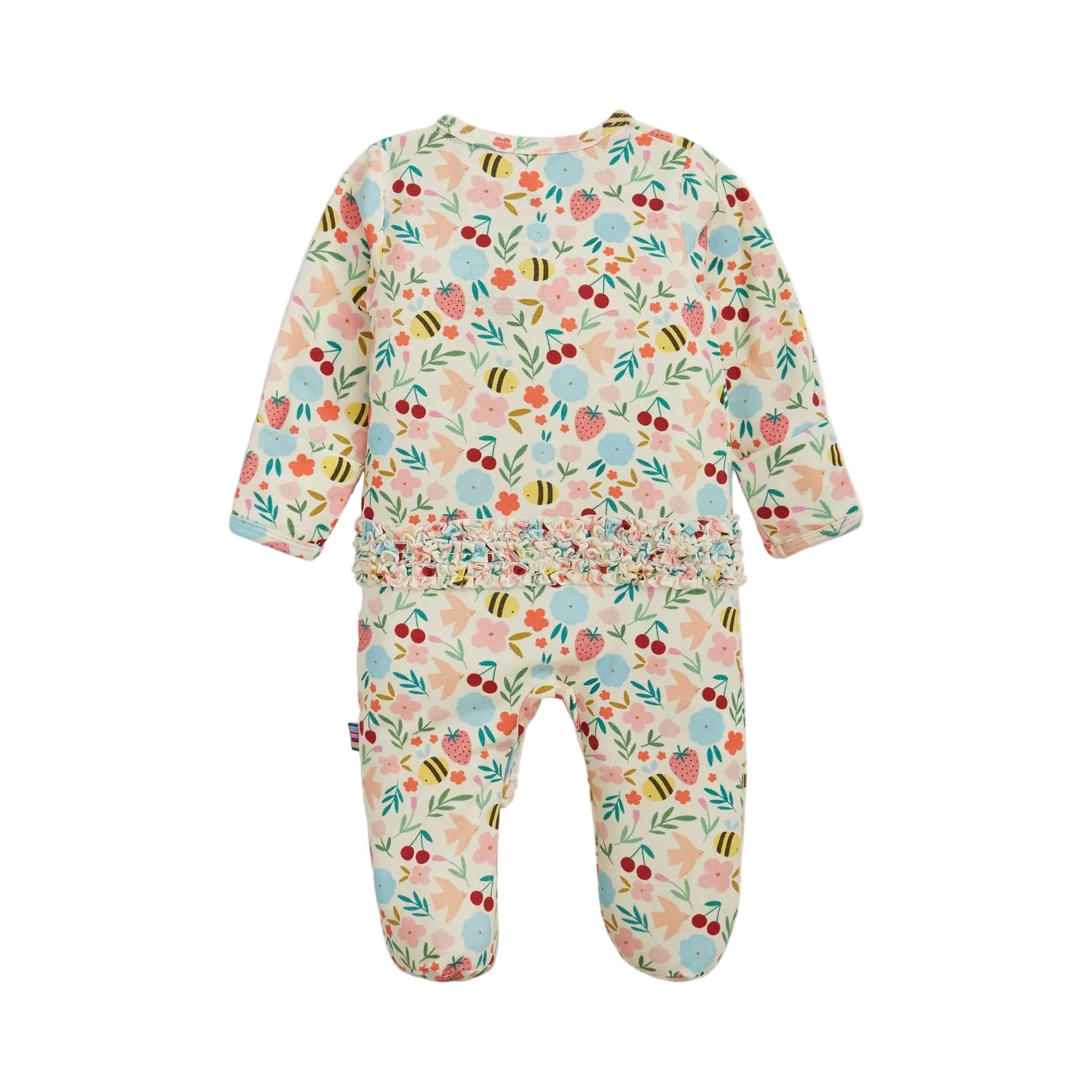 Magnetic Me infant girl honey blossom ruffle footie