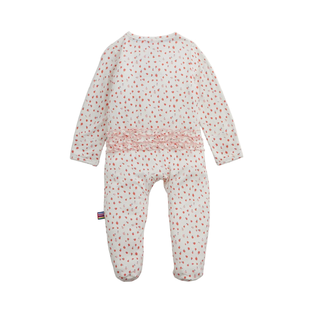 Magnetic Me infant girl apple blossom modal ruffle footie