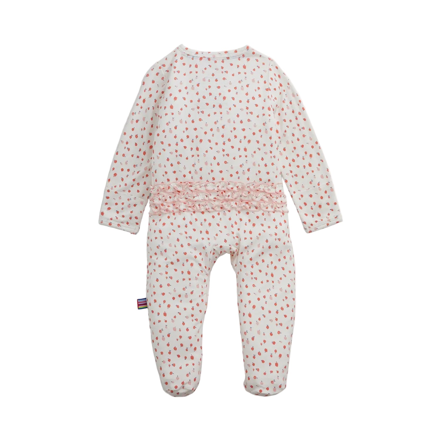 Magnetic Me infant girl apple blossom modal ruffle footie
