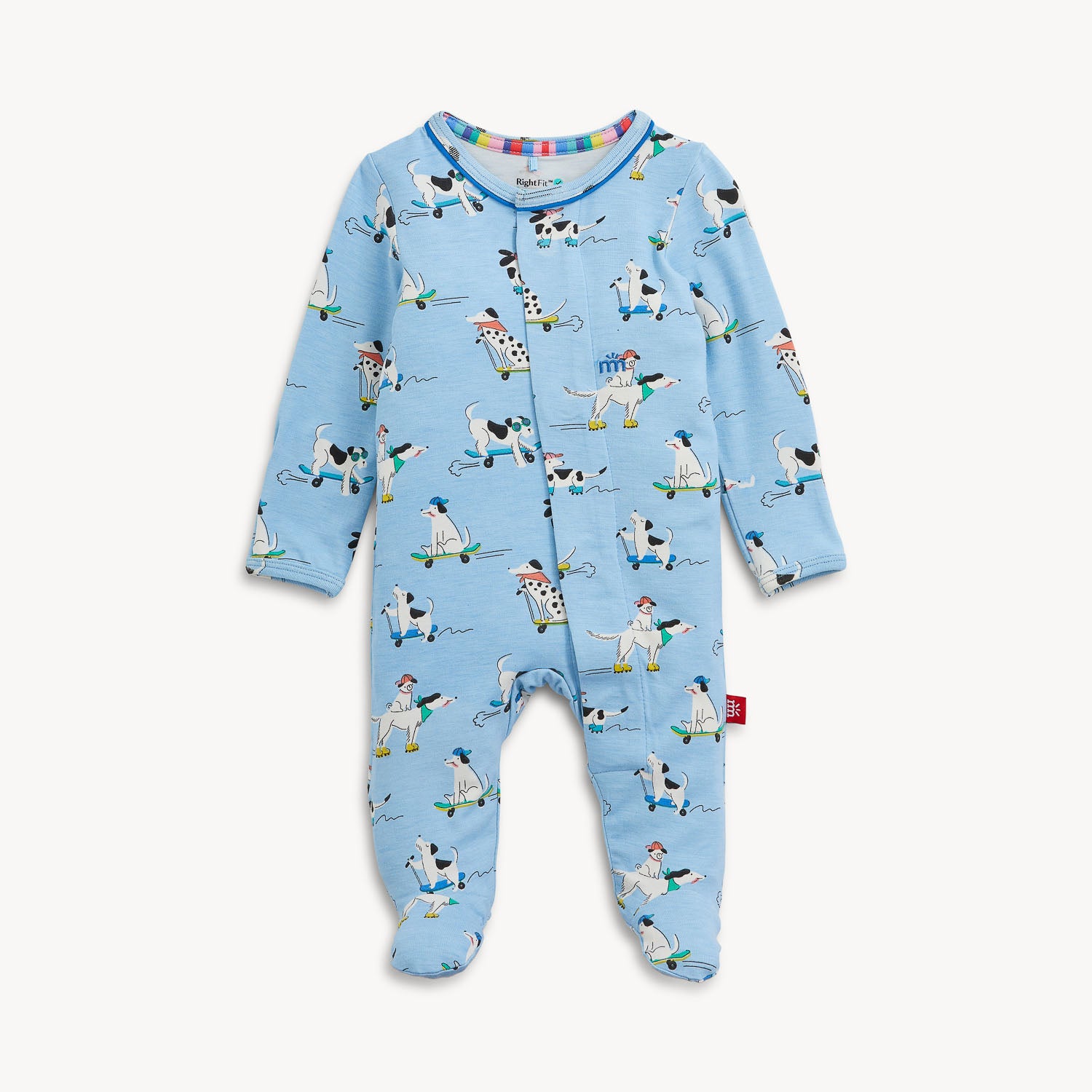 Magnetic Me infant boy ruff riders modal footie