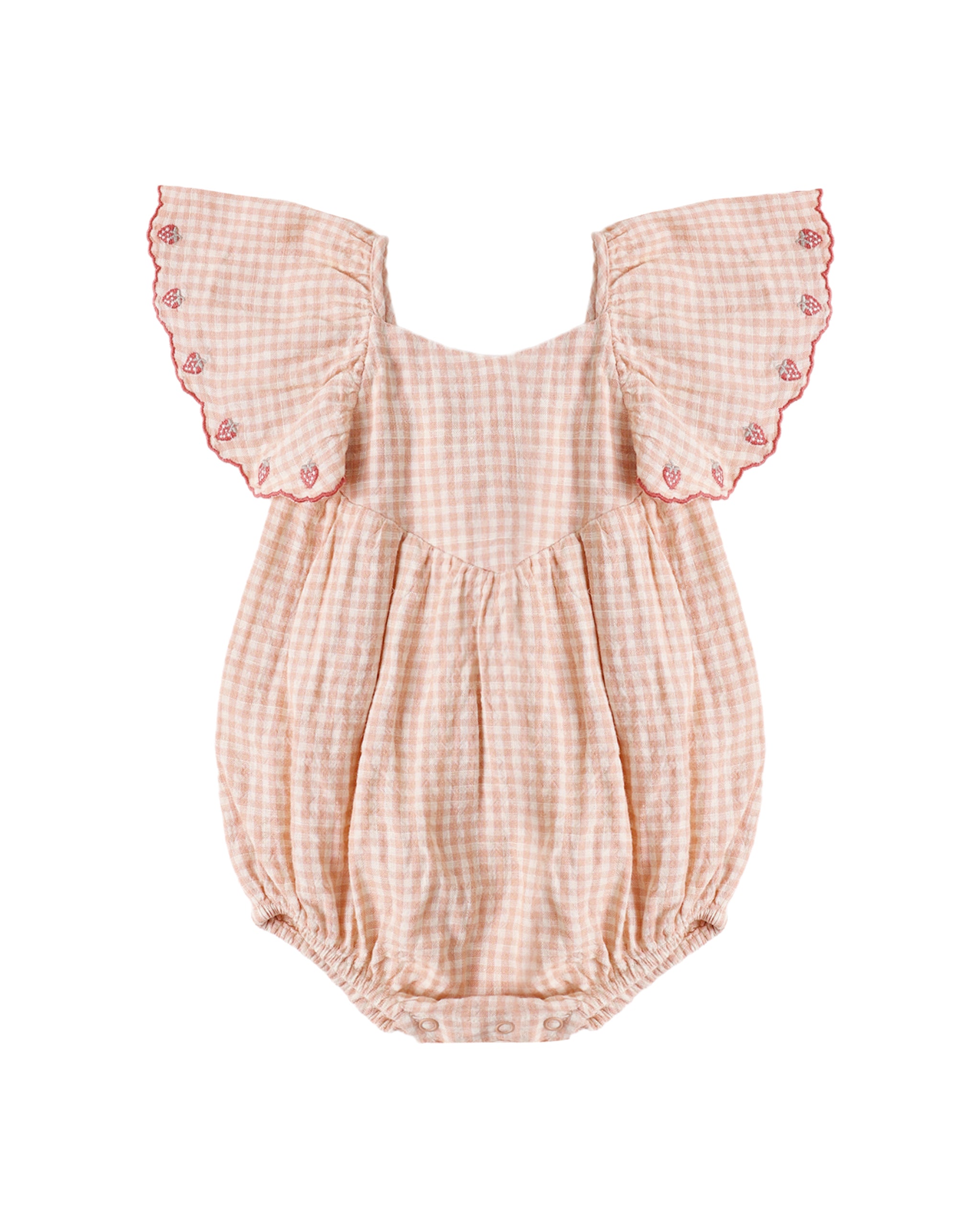 Rylee + Cru infant girl roxy gingham romper