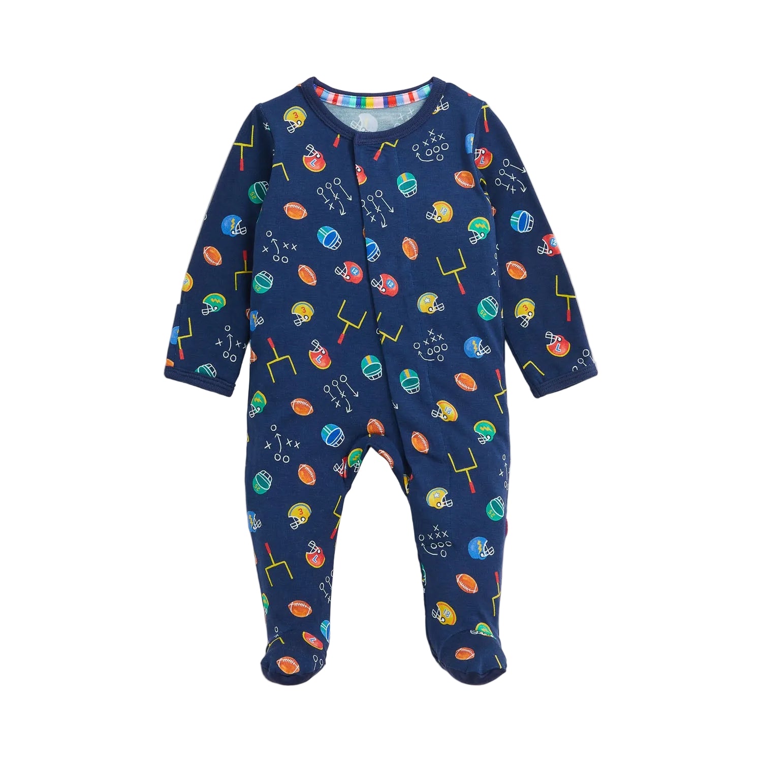 Magnetic Me infant boy first down fun modal footie