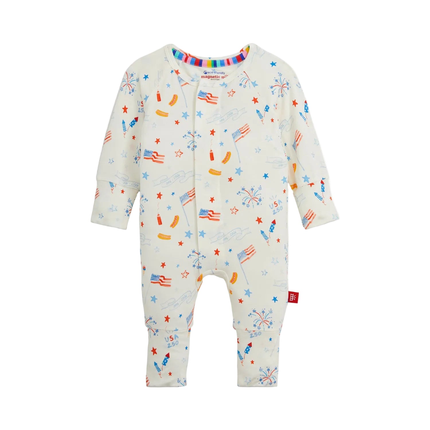 Magnetic Me infant USA convertible romper