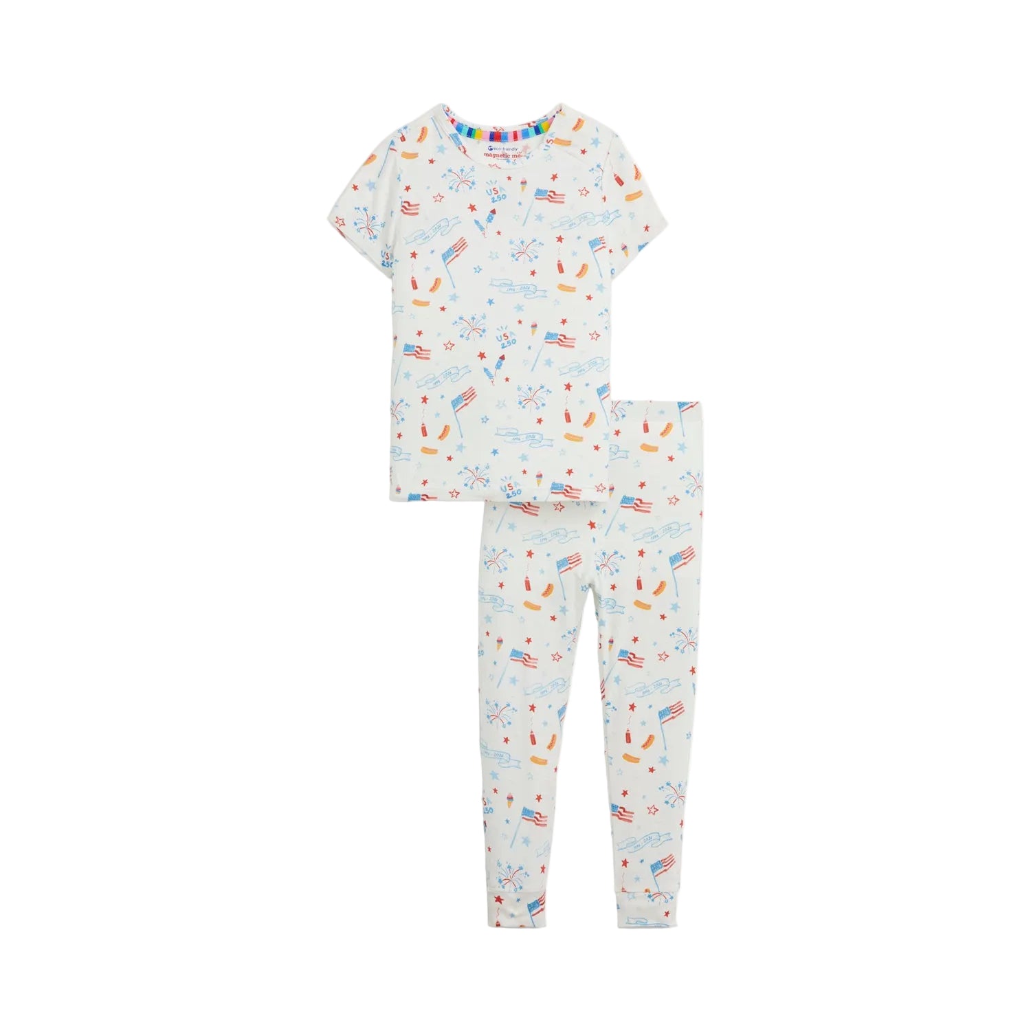 Magnetic Me kids USA short sleeve pajamas