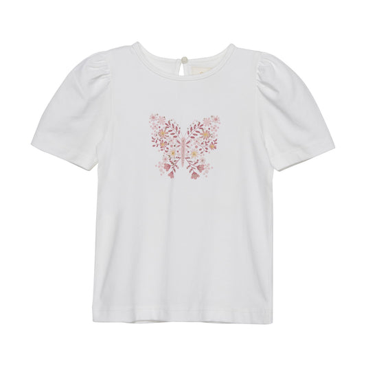 Creamie girls floral graphic tee