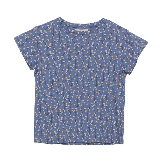 Creamie girls floral print jersey tee