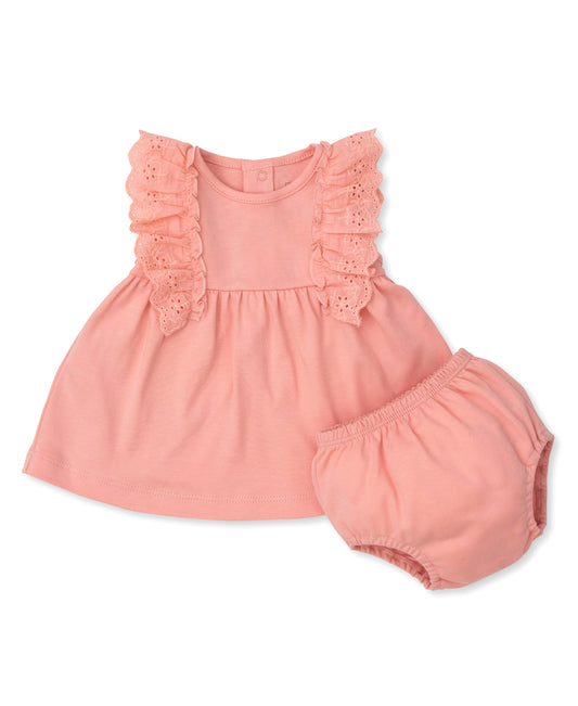 Kissy Kissy infant girl ruffle sleeve dress set