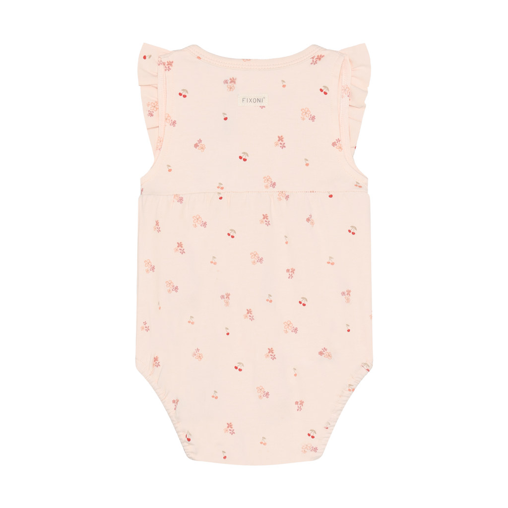 Fixoni infant girl cherry blossom print romper