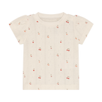Fixoni infant girl cherry blossom shirt & shorts set