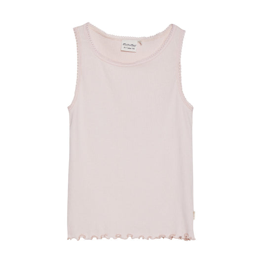 Minymo girls ribbed tank top