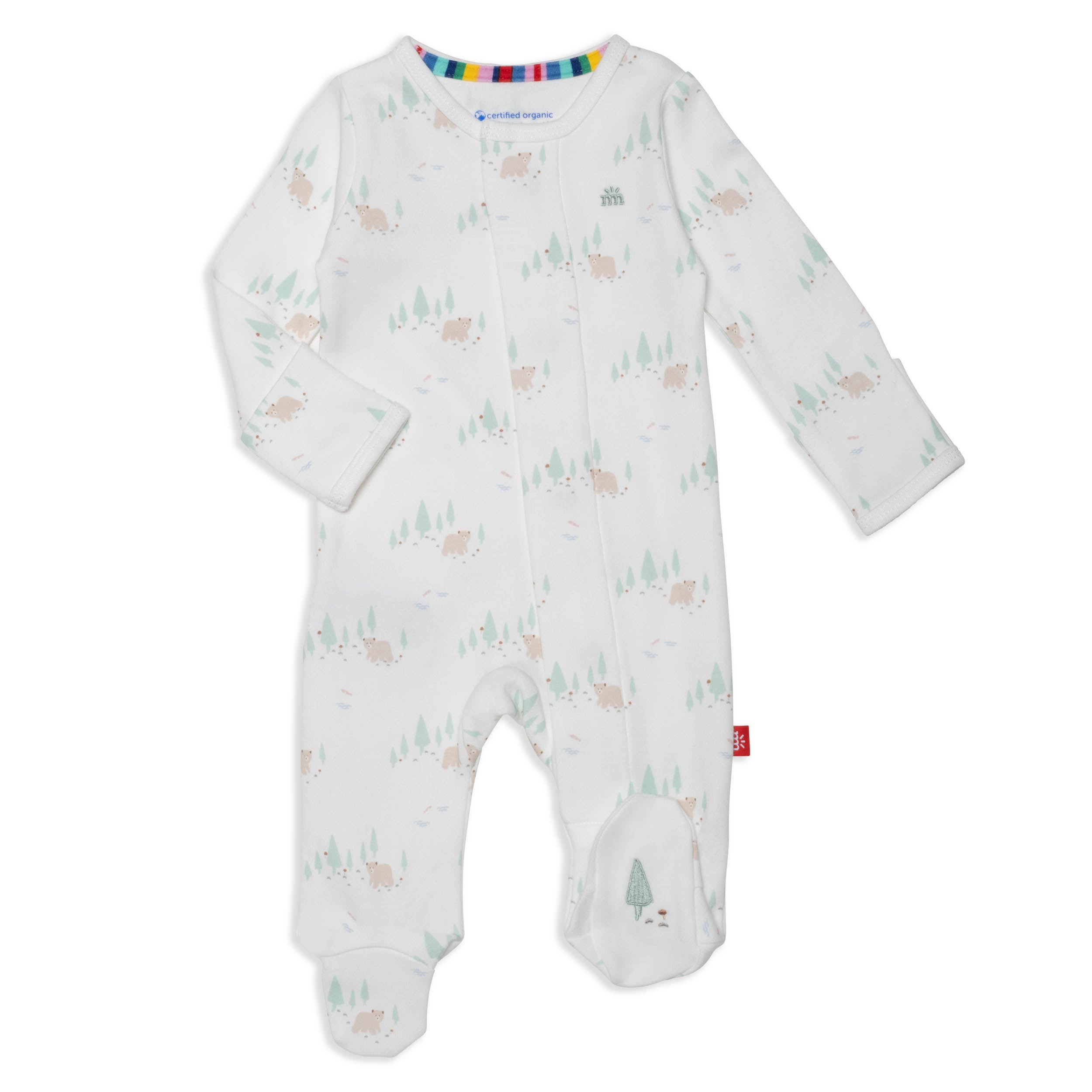 Magnetic Me babe in the woods organic cotton footie