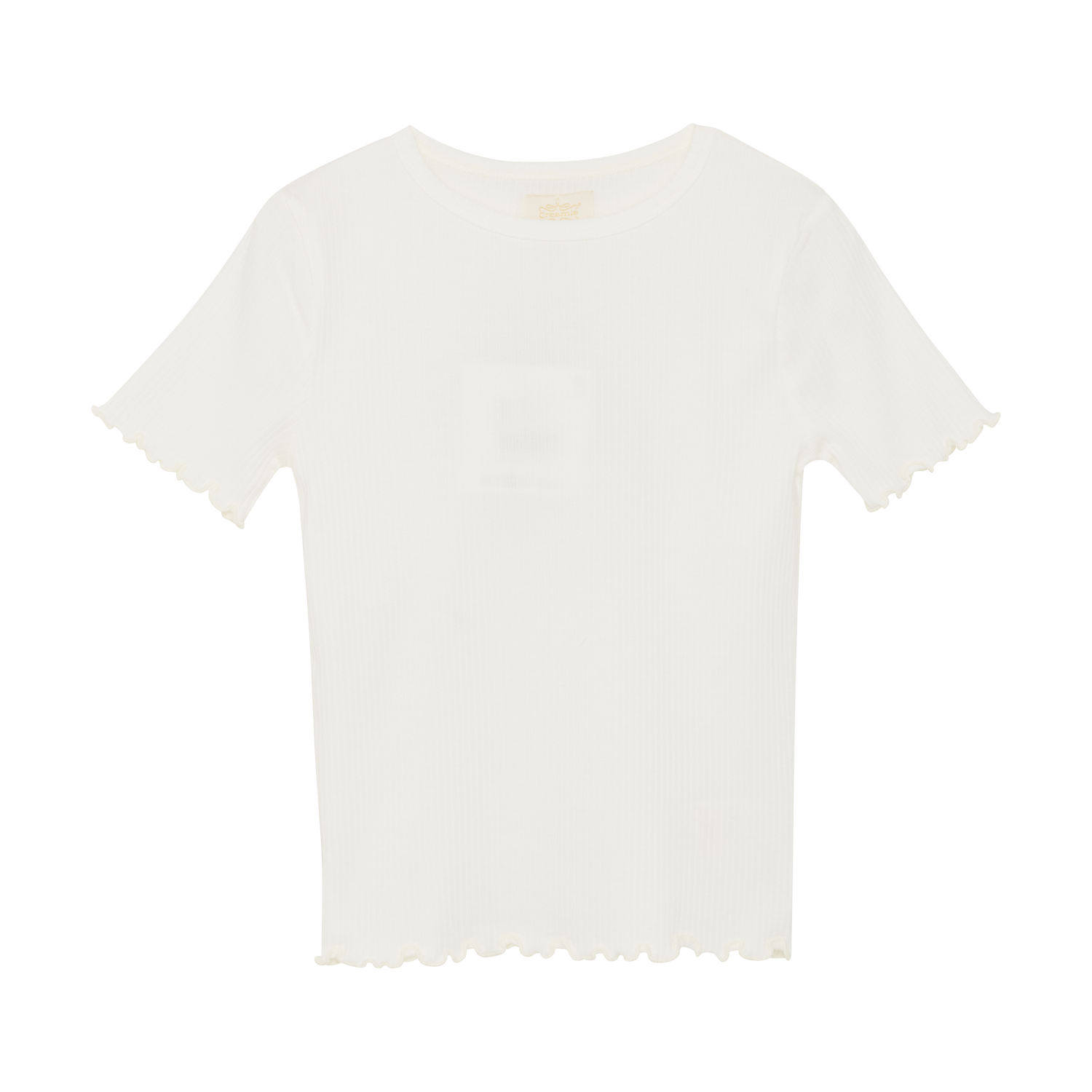 Creamie girls ribbed short sleeve shirt
