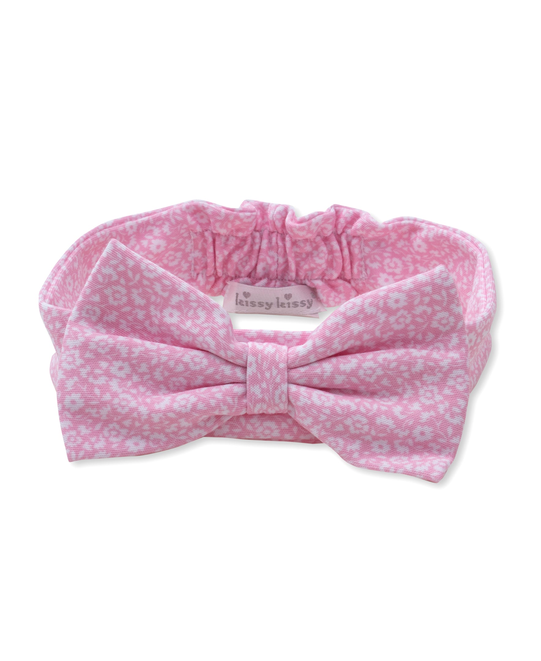 Kissy Kissy flower patch bow headband