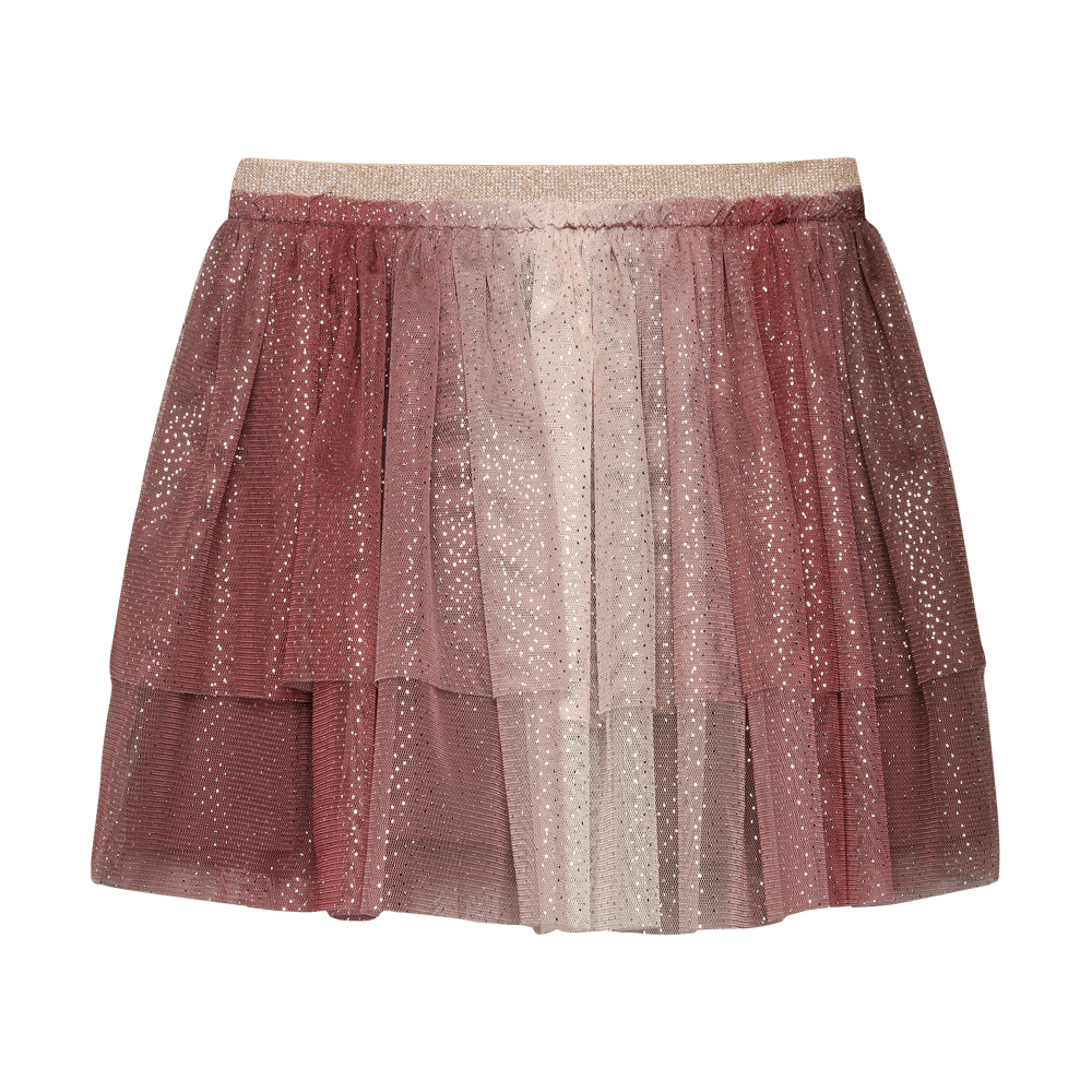 Minymo girls glitter mesh skirt