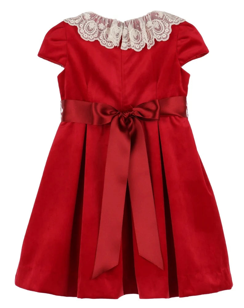 Luli & Me girls velvet dress