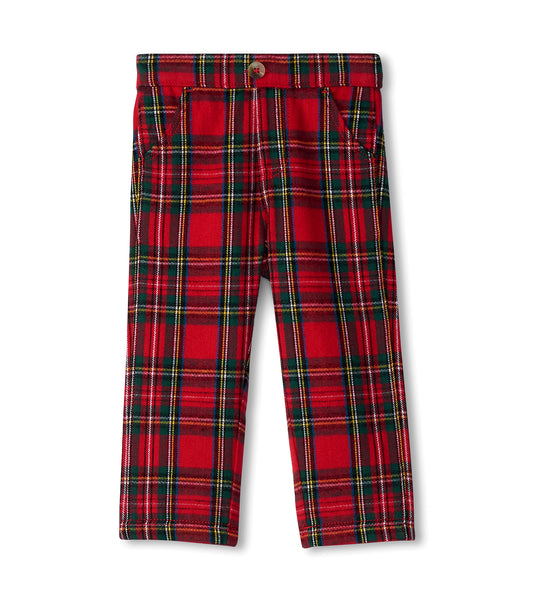 Hatley infant & boys red plaid pants