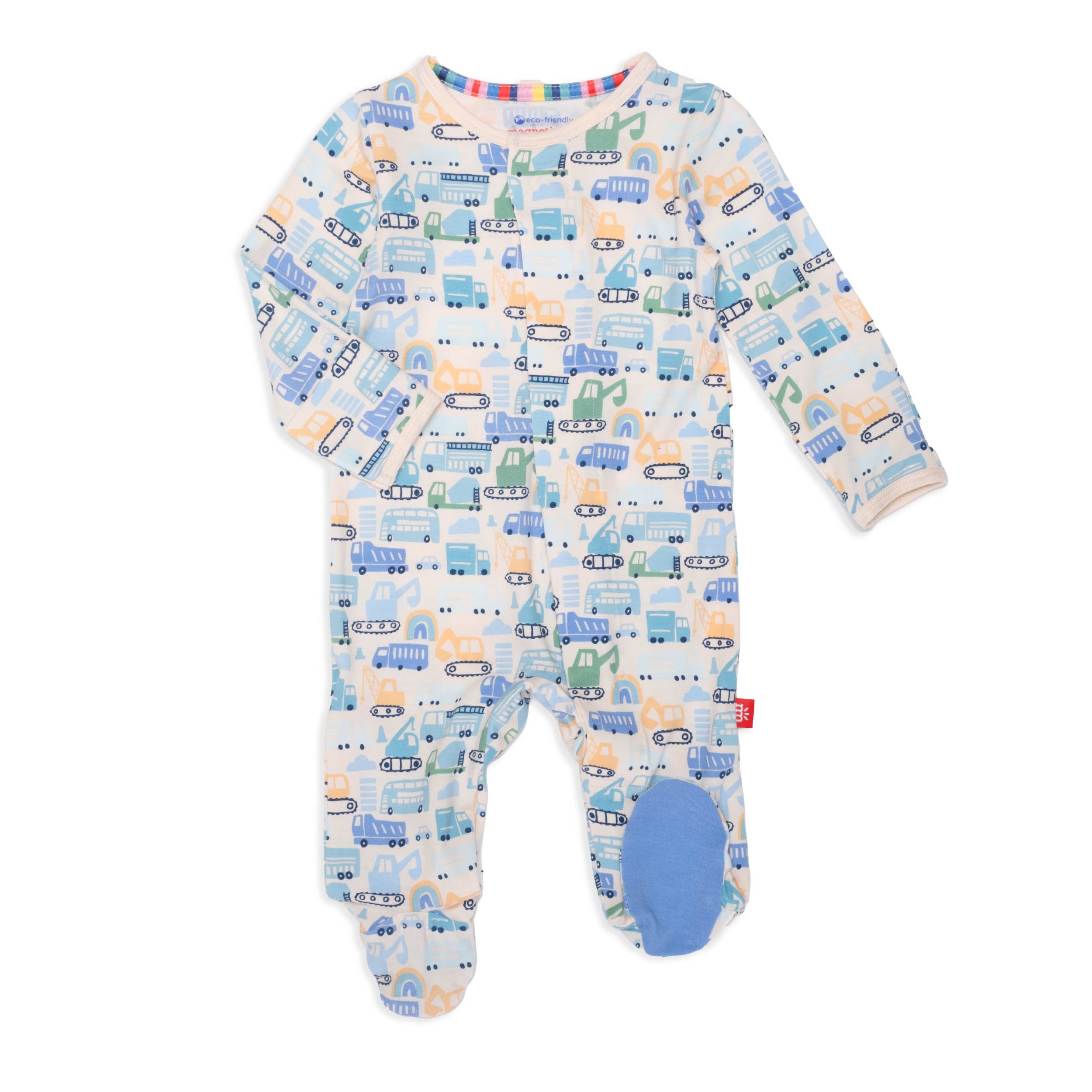 Magnetic Me infant boy as truck would have it footie