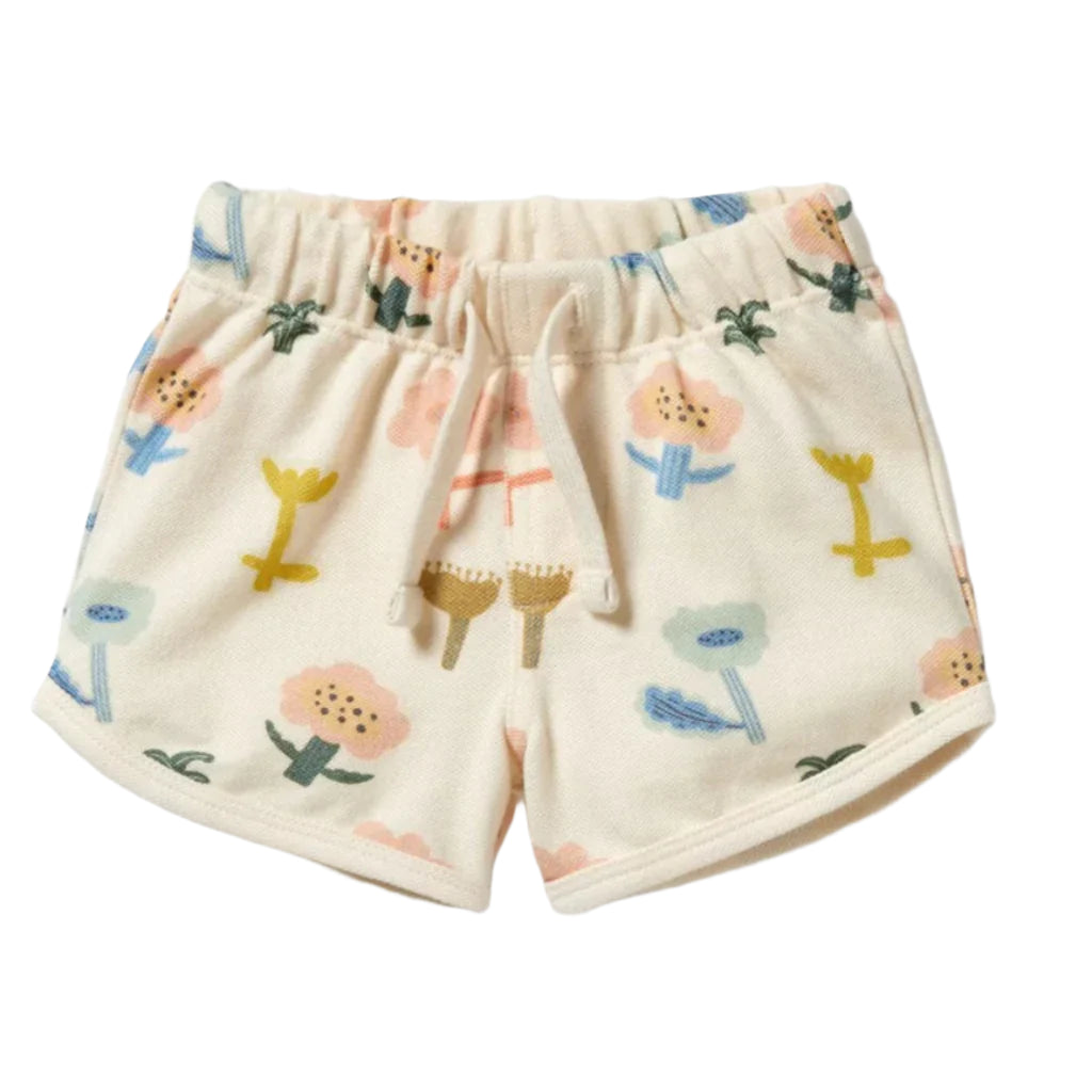 Wilson & Frenchy infant & girl cookie cut print shorts