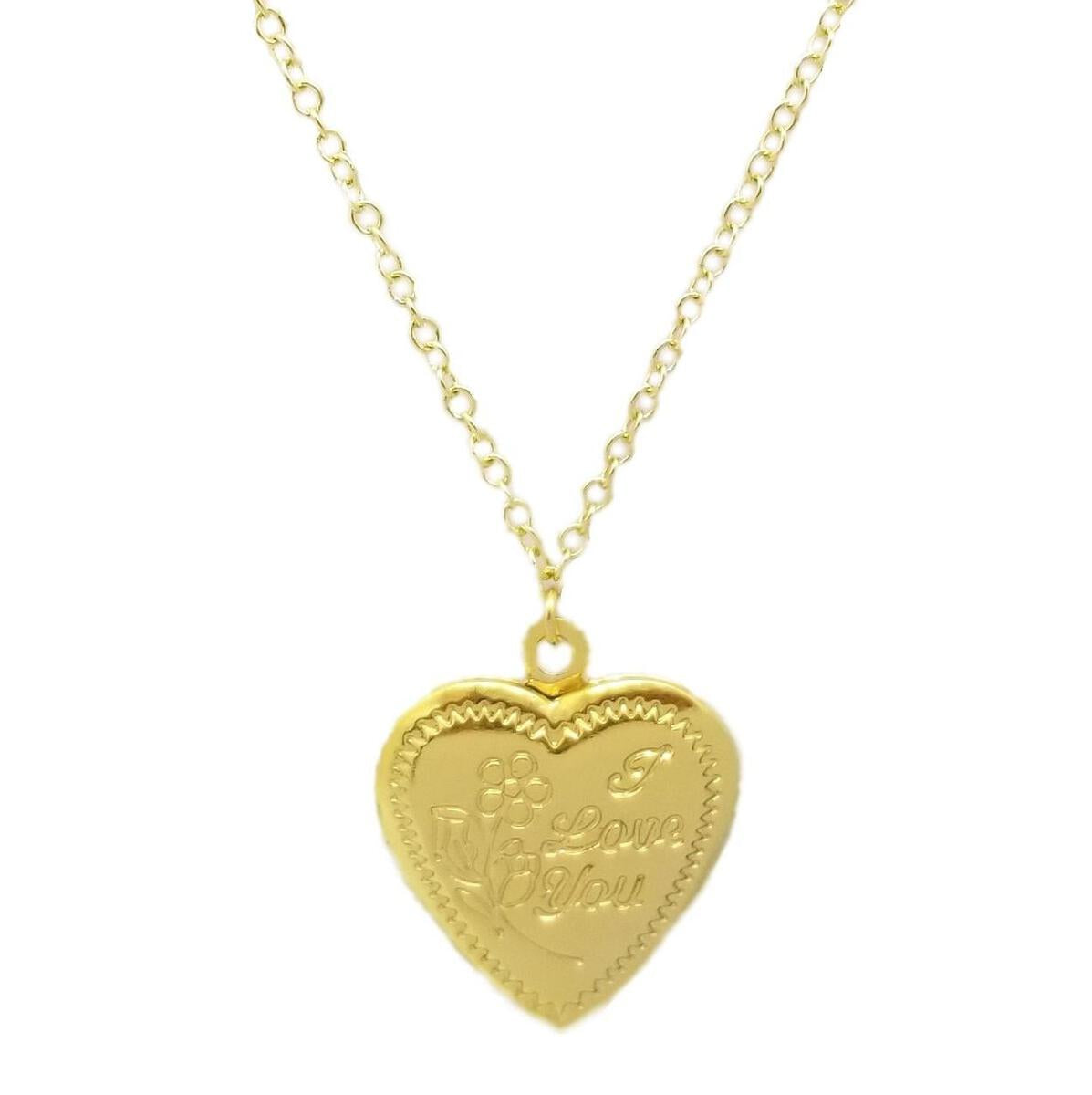 Bottleblond “I love you" locket necklace