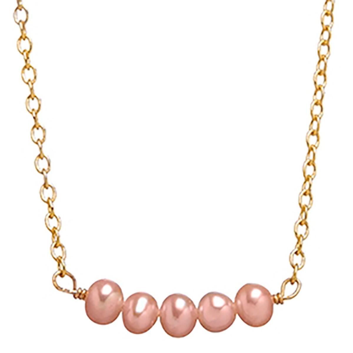 Bottleblond pearl necklace