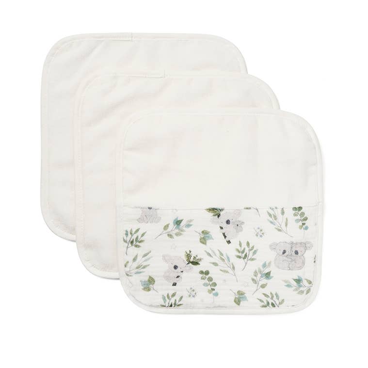 Elegant Baby organic washcloth 3-pack