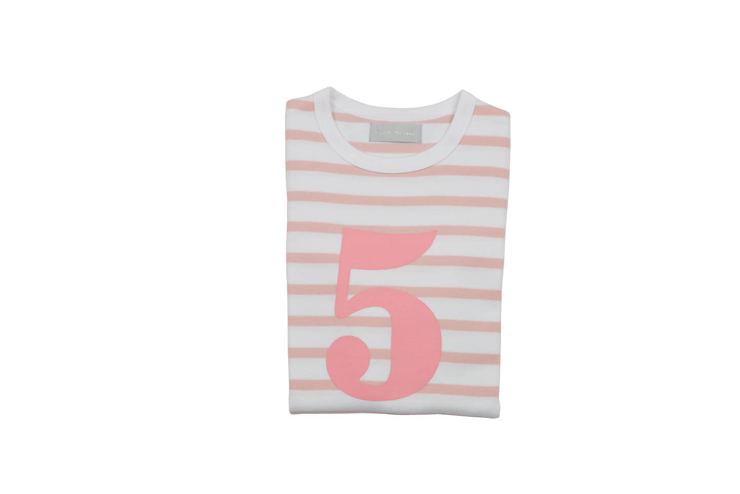 Bob & Blossom kids Breton striped number tee